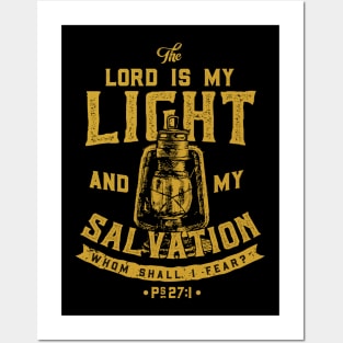 The Lord Is My Light And My Salvation Bible Christian Tshirt Posters and Art